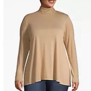 Lane Bryant Mock Turtleneck Swing Shirt